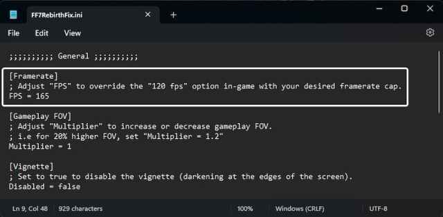 Comment debloquer le framerate de Final Fantasy 7 Rebirth sur Comment debloquer le framerate de Final Fantasy 7 Rebirth sur