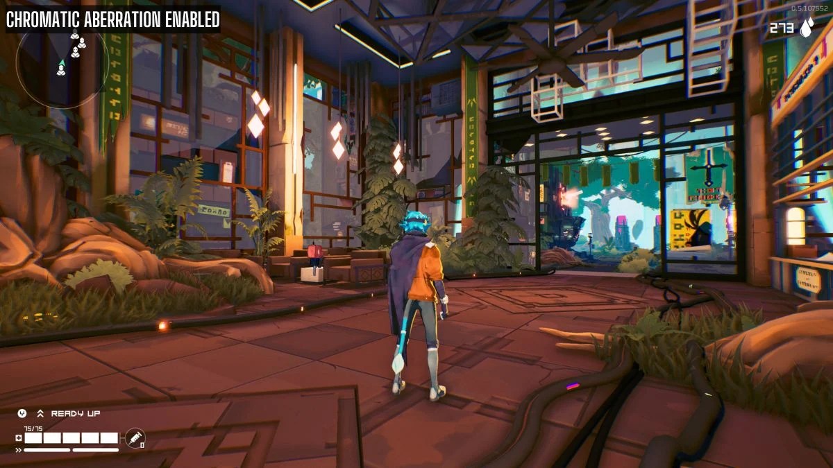 Hyper Light Breaker Aberration chromatique activée