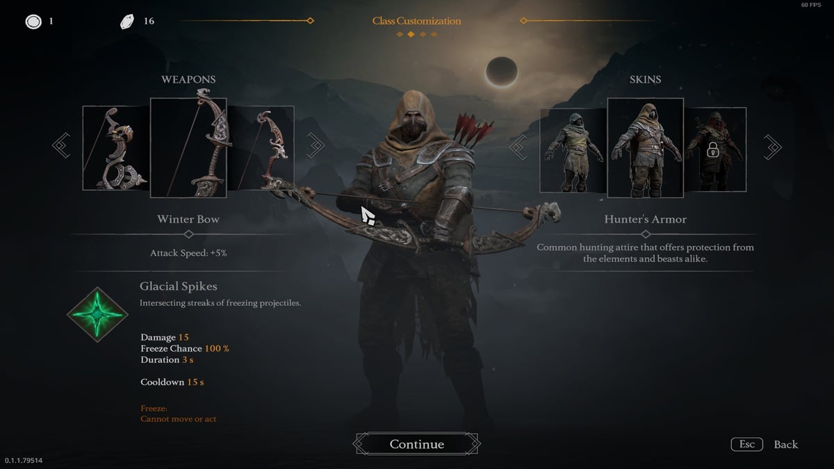 Meilleures constructions pour toutes les classes dans Jotunnslayer Hordes of L’arc d’hiver est la meilleure arme pour la classe Revenant dans Jotunnslayer Hordes of Hel