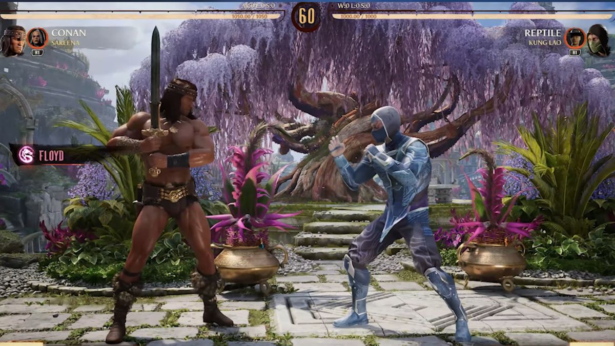 Mortal Kombat 1 Comment combattre Floyd Mortal Kombat 1 Conan vs Reptile Floyd : défi de badge rose terminé