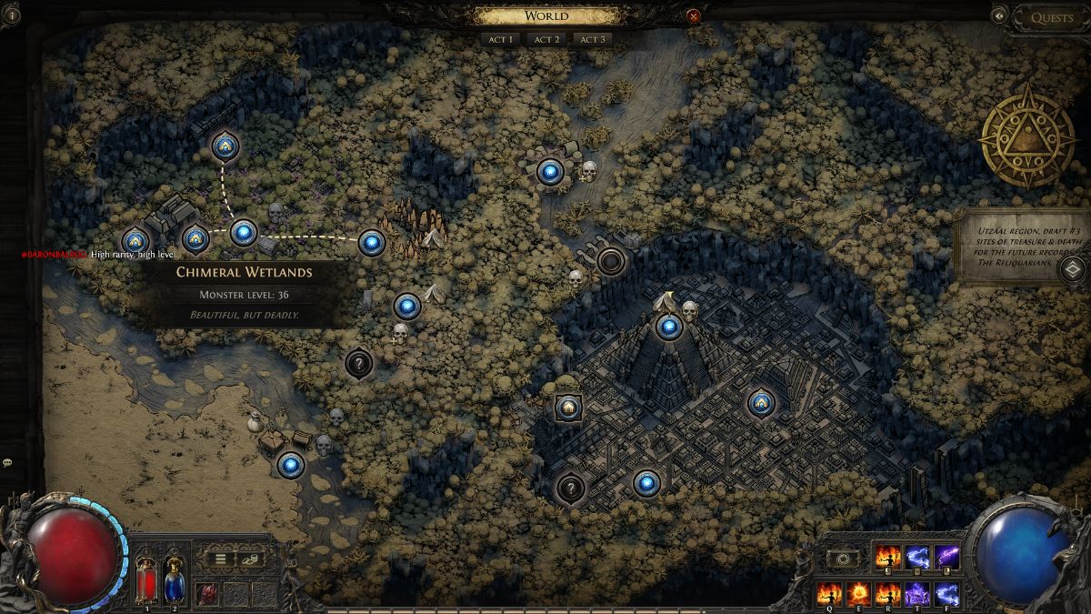 Path of Exile 2 Xyclucian le guide du boss Chimera Xyclucian la Chimère Emplacement Poe2