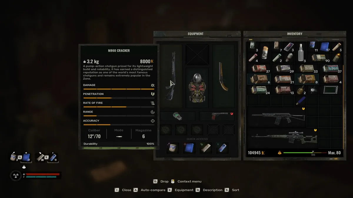 Stalker 2 Weapon Tier List les meilleures armes classees Statistiques du M860
