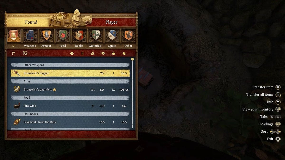 1738837629 613 Kingdom Come Deliverance 2 Guide de localisation de toutes Dague Brunswick