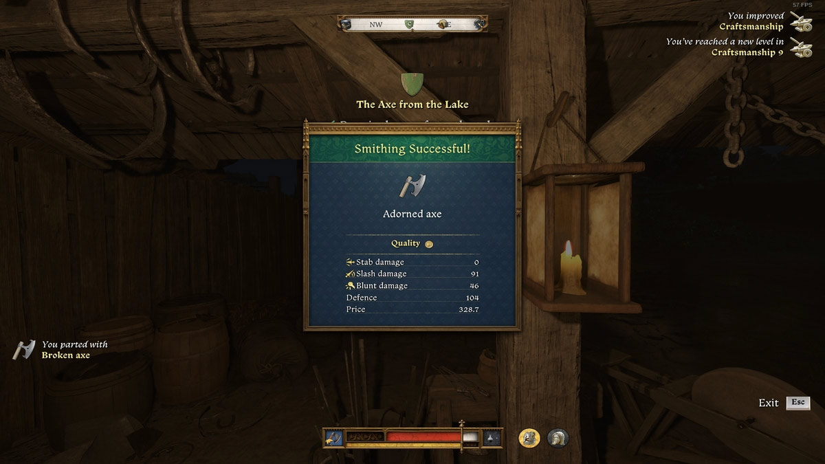 1739290392 530 Comment trouver la hache du lac dans Kingdom Come Deliverance Hache ornée à nouveau fabriquée dans Kingdom Come Deliverance 2