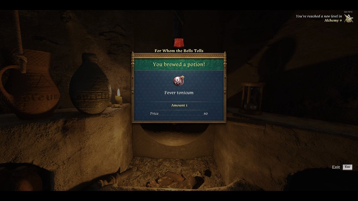 1739638454 611 Comment obtenir des herbes Fever Tonic et une potion dartisanat Henry a brassé la potion Fever Tonic dans Kingdom Come Deliverance 2