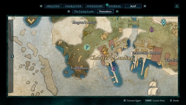Emplacement de la carte du tresor du butin du capitaine Emplacement de la carte du tresor du butin du capitaine