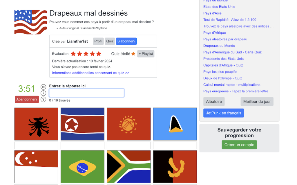 JetPunk : tout pour maîtriser les quiz de géographie et de culture générale