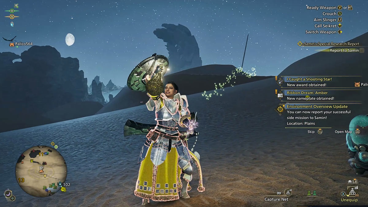 1741189333 56 Comment trouver et attraper letoile de sable dans Monster Hunter un joueur capture l’étoile de sable dans Monster Hunter Wilds