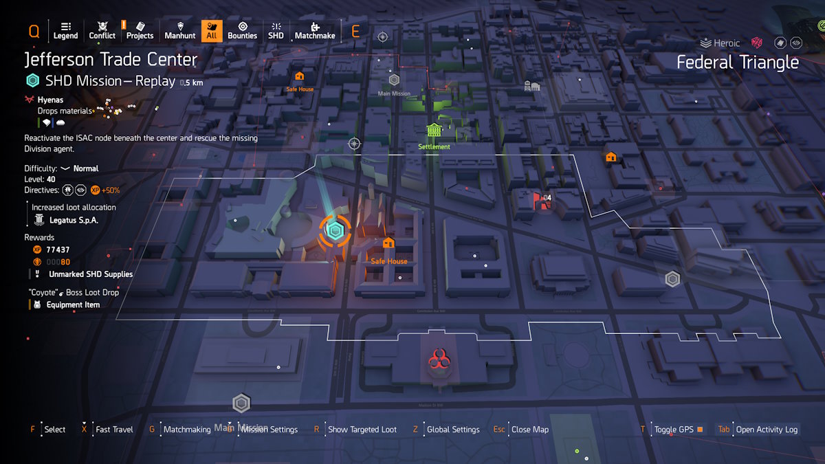1742286675 966 Agent Kelso Scout 4 Manhunt Solutions denigme dans The Le commerce de Jefferson en Division 2