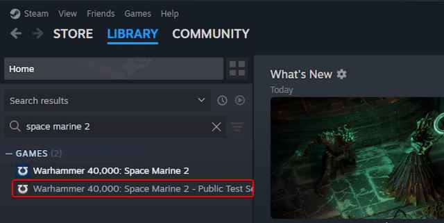 Comment acceder au serveur de test public de Space Marine Comment acceder au serveur de test public de Space Marine
