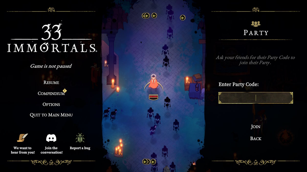 Comment jouer avec des amis dans 33 Immortals 33 Amis Immortels