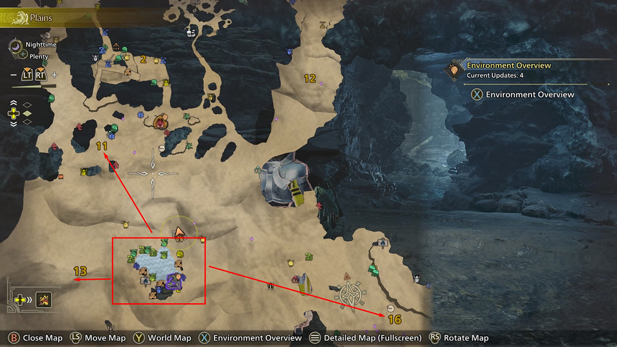Comment trouver et attraper letoile de sable dans Monster Hunter Emplacement de Sandstar sur la carte dans Monster Hunter Wilds