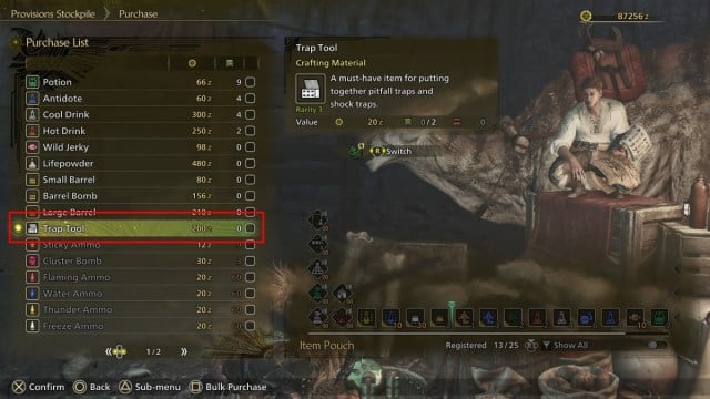 Existe t il un moyen dacheter des pieges et des bombes Tranq Existe t il un moyen dacheter des pieges et des bombes Tranq