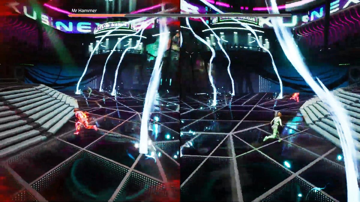 Split Fiction Comment battre Mr Hammer Boss ondes de néon en toile dans Split Fiction