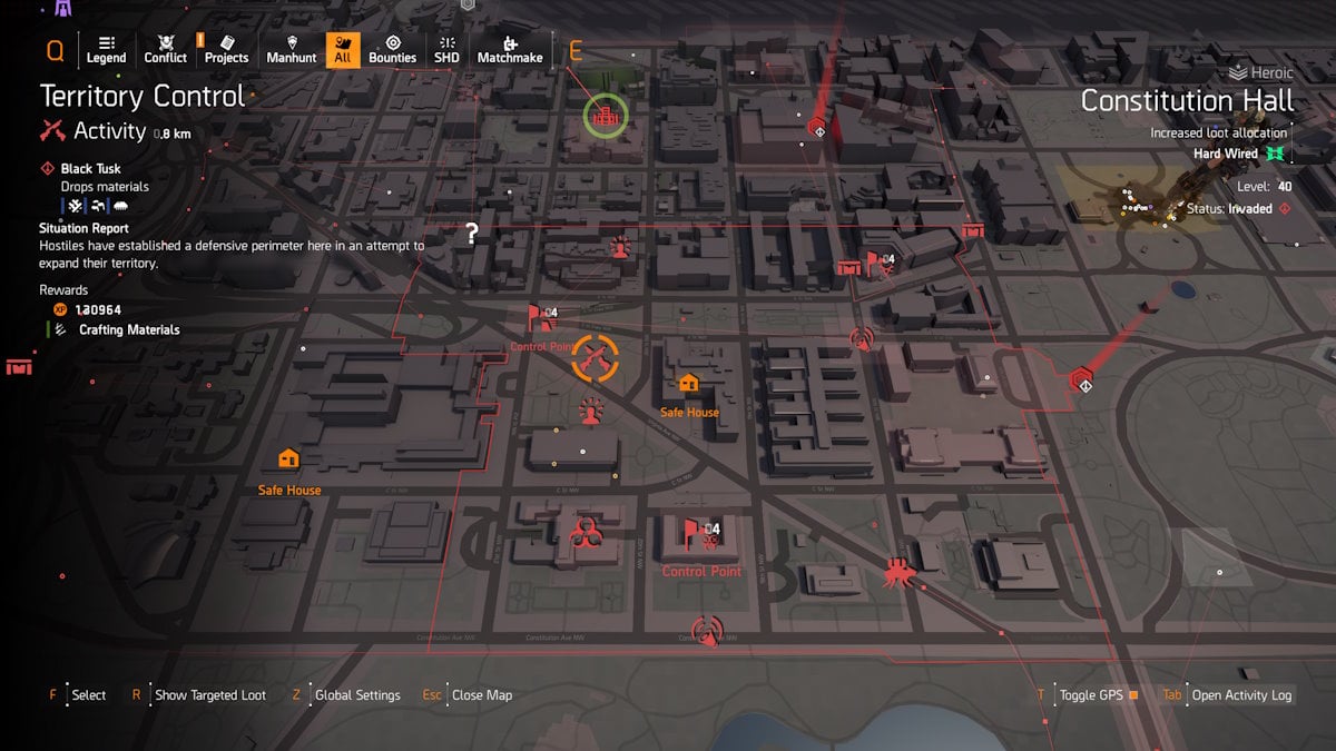 Agent Kelso Scout 9 Chasse a lhomme Solutions Division 2 Salle de la Constitution