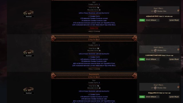 Les objets les plus chers dans Path of Exile 2 Les objets les plus chers dans Path of Exile 2