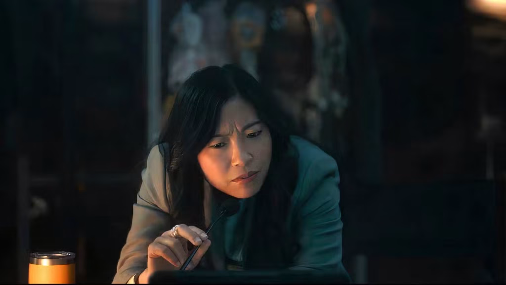 awkwafina in black mirror season 7 episode 3 hotel reverie awkwafina in black mirror season 7 episode 3 hotel reverie