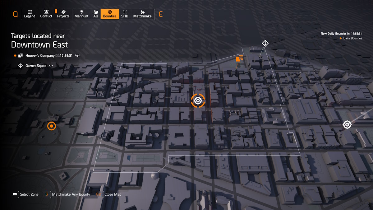 Le Bounty du centre-ville de la Division 2 Est