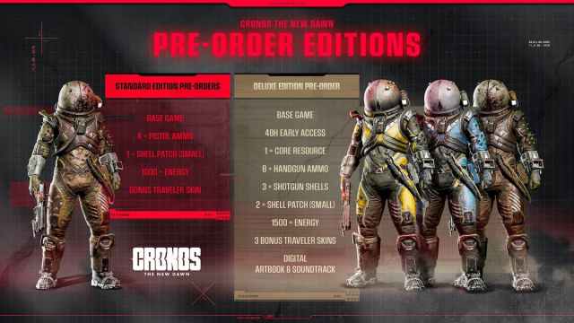 Bonus de precommande de Cronos The New Dawn et edition Bonus de precommande de Cronos The New Dawn et edition