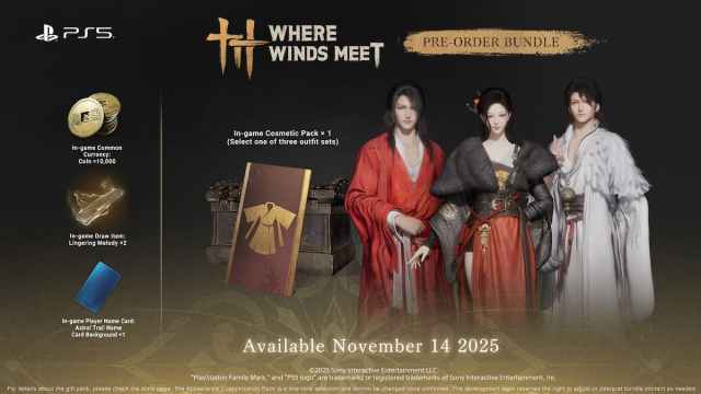 Le bonus de precommande Where Winds Meet pour PS5 a