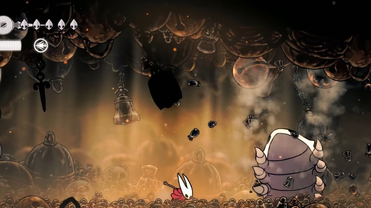 1757036150 46 Comment vaincre la bete cloche dans Hollow Knight Silksong Hollow Knight Silksong Bell Beast Boss bell throw attack