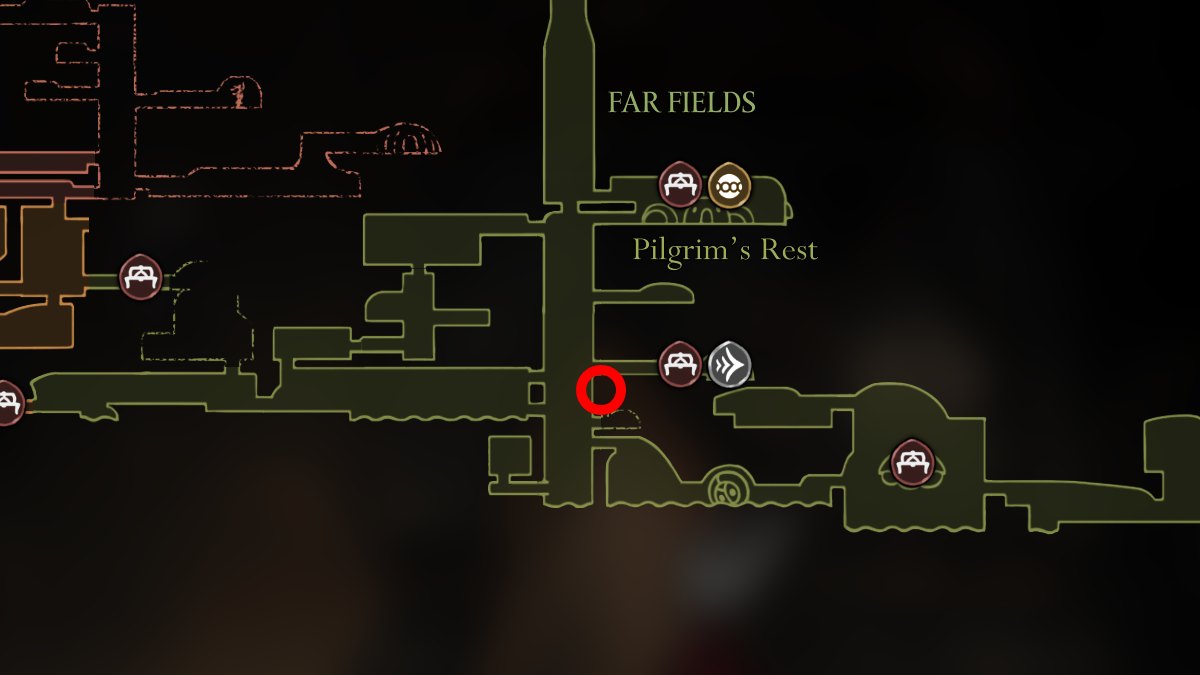1757046238 560 Hollow Knight Silksong Tous les 5 Emplacements des puces perdues Hollow Knight Silksong Lost Flea emplacement 3 sur la carte