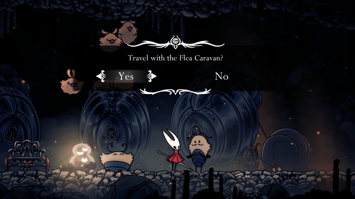 1757046240 898 Hollow Knight Silksong Tous les 5 Emplacements des puces perdues Hollow Knight Silksong Lost Flea caravan récompense pour voyager