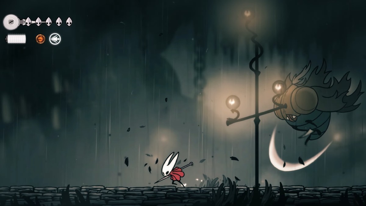 1757063155 362 Comment battre Moorwing dans Hollow Knight Silksong desactivable Hollow Knight Silksong Moorwing Boss attaque tranchant griffes s’enfuit