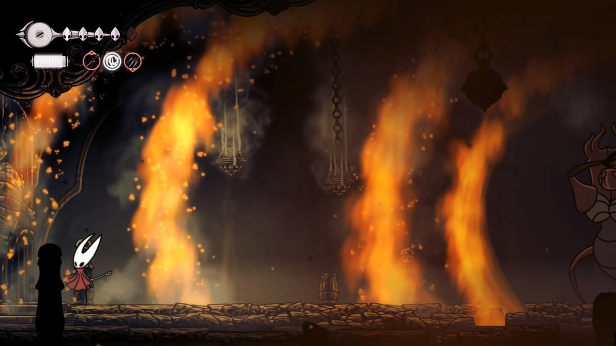 1757155880 625 Comment battre Last Judge dans Hollow Knight Silksong Hollow Knight Silksong Last Judge boss fight phase 2 tours enflammés
