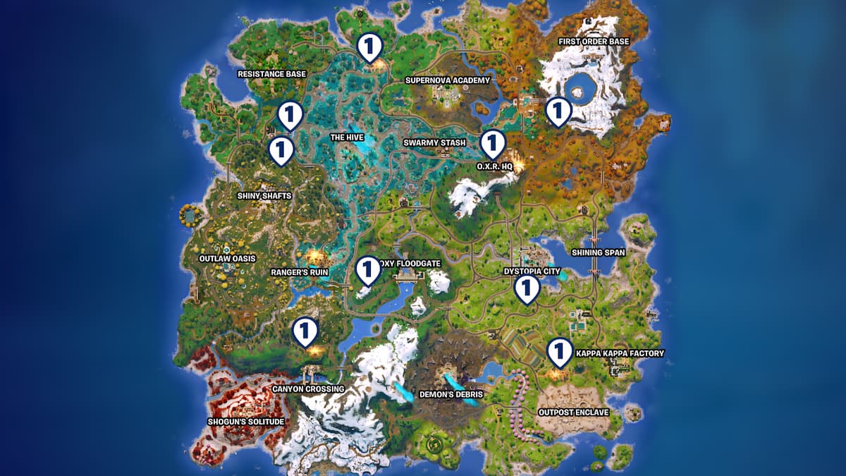 Comment collecter des armes dans les bases ou les bunkers Tous les emplacements de base et de bunker oxr dans fortnite