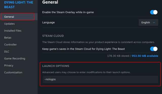 Comment ignorer les videos dintroduction de Dying Light The Beast Comment ignorer les videos dintroduction de Dying Light The Beast