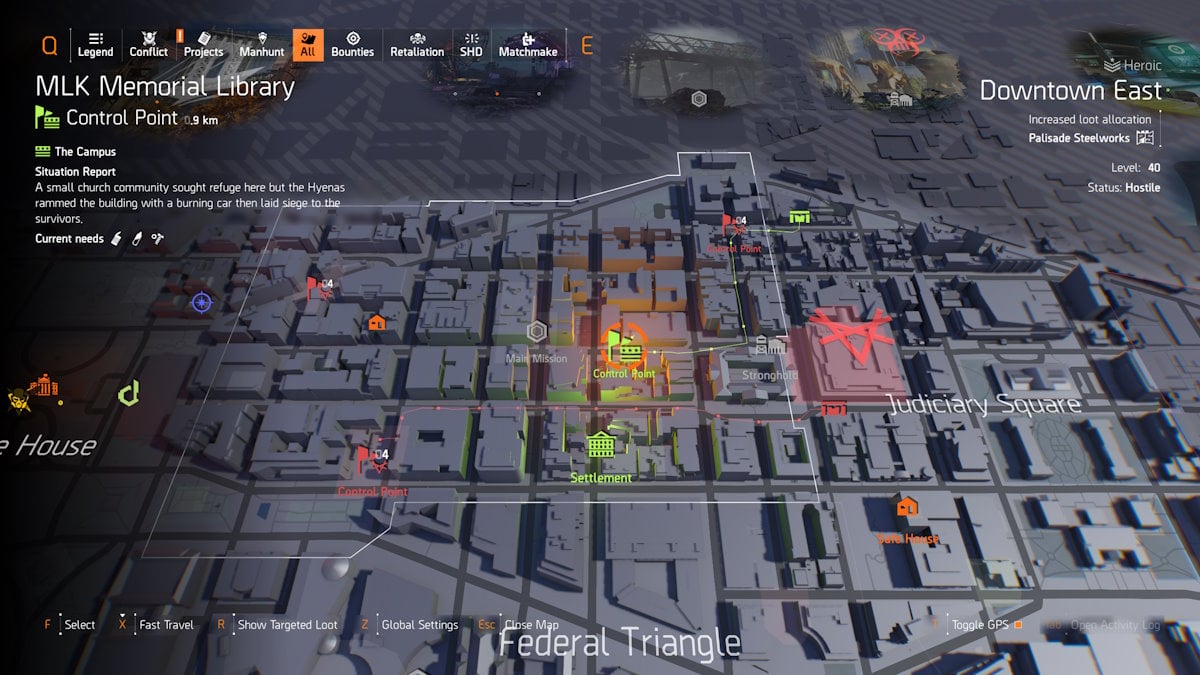 The Division 2 Y7S2 Scout 4 High Value Target Manhunt Riddle Division 2 Bibliothèque commémorative MLK