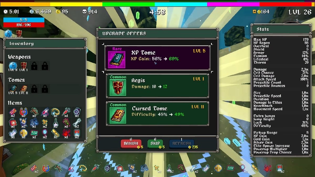 1759410103 476 Meilleure construction de Megachad a Megabonk Megabonk Megachad, construction d’un livre et options d’armes