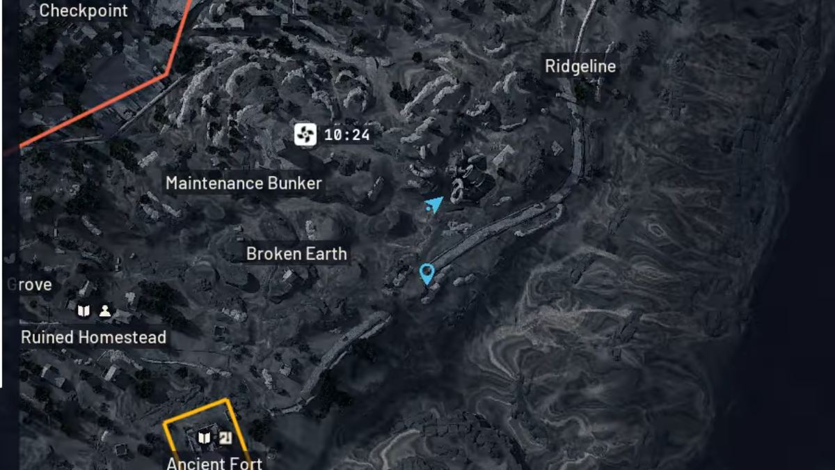 1761918617 716 Comment terminer la quete Reduit en ruines dans ARC Raiders Les pillards de l’arc réduits à l’état de décombres Marqueur de carte de quête pour l’arc géant Deuxième partie de la quête