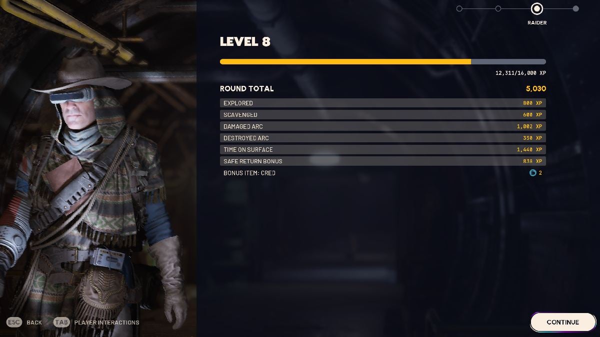 Comment monter de niveau rapidement dans ARC Raiders Répartition de l’XP d’après-match des ARC Raiders