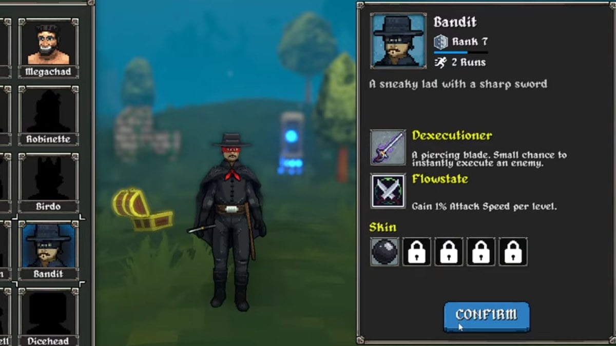 La meilleure construction de bandit a Megabonk Passif et statistiques du bandit Megabonk