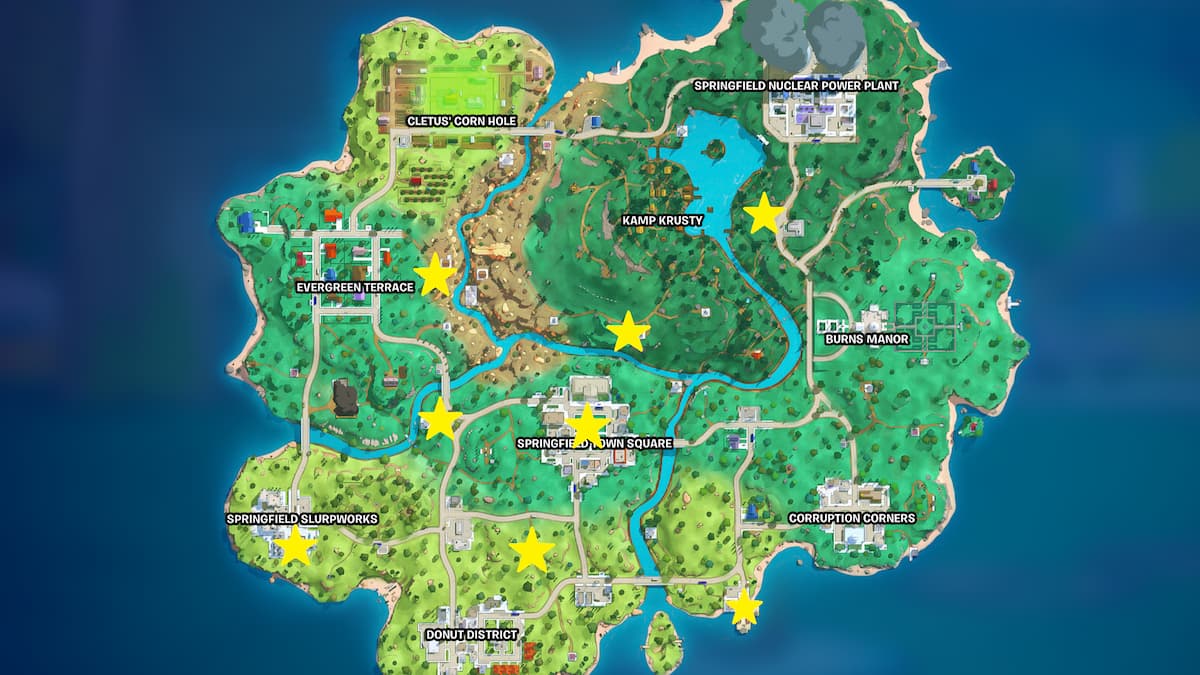 1762171935 657 Tous les emplacements des boss Fortnite dans la saison des Tous les points d’apparition maléfiques de homer dans fortnite