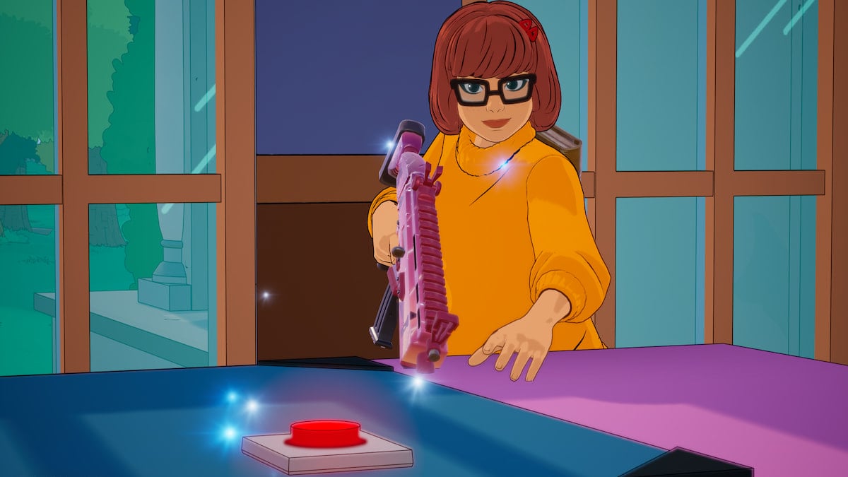 1762269028 433 Comment trouver des gags caches dans Fortnite La saison des Velma appuyant sur relâcher le bouton des chiens dans fortnite