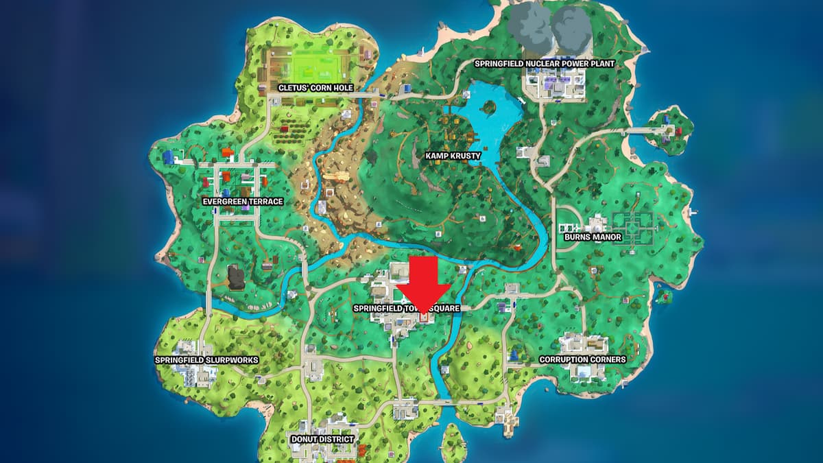 Comment detruire des objets chez Krusty Burger ou Lard Lad Krusty Burger Emplacement sur la carte dans Fortnite