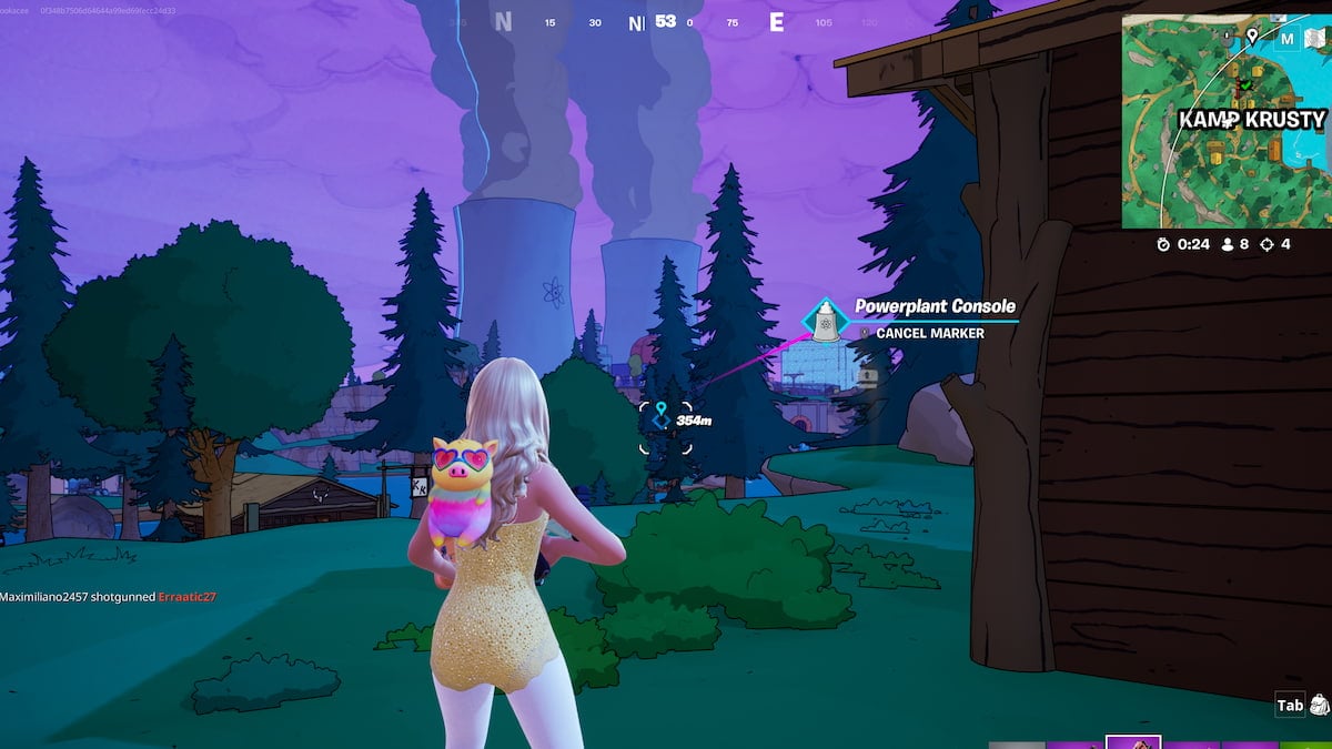 Comment resoudre le puzzle de la centrale nucleaire de Springfield Marqueur de console Powerplant dans fortnite