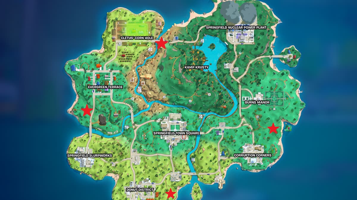 Comment securiser les tours radio KBBL dans Fortnite La saison KBBL radio tower cartes emplacements dans fortnite