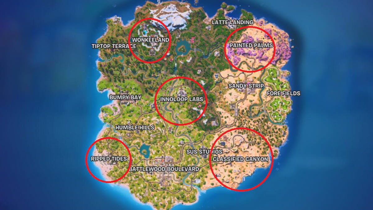 1764591792 8 Tous les lieux des boss du chapitre 7 saison 1 Emplacements des boss dans Fortnite chapitre 7, saison 1