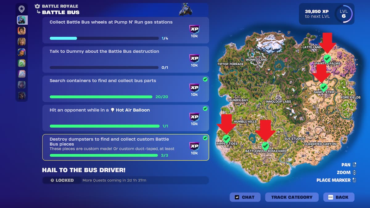 1764680587 120 Comment detruire des bennes a ordures pour trouver et collectionner Emplacements des cartes des poubelles dans Fortnite