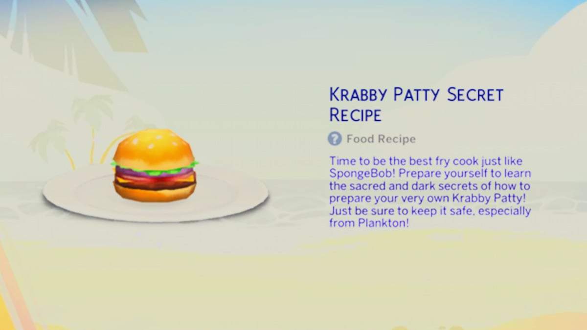 1764780797 635 Toutes les recompenses gratuites dans levenement Deck the Palms des Krabby Patty dans Les Sims 4