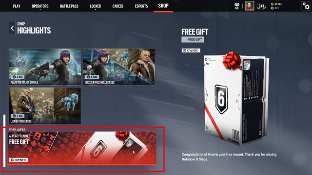 Details des recompenses de levenement Rainbow Six Siege X 10 Details des recompenses de levenement Rainbow Six Siege X 10