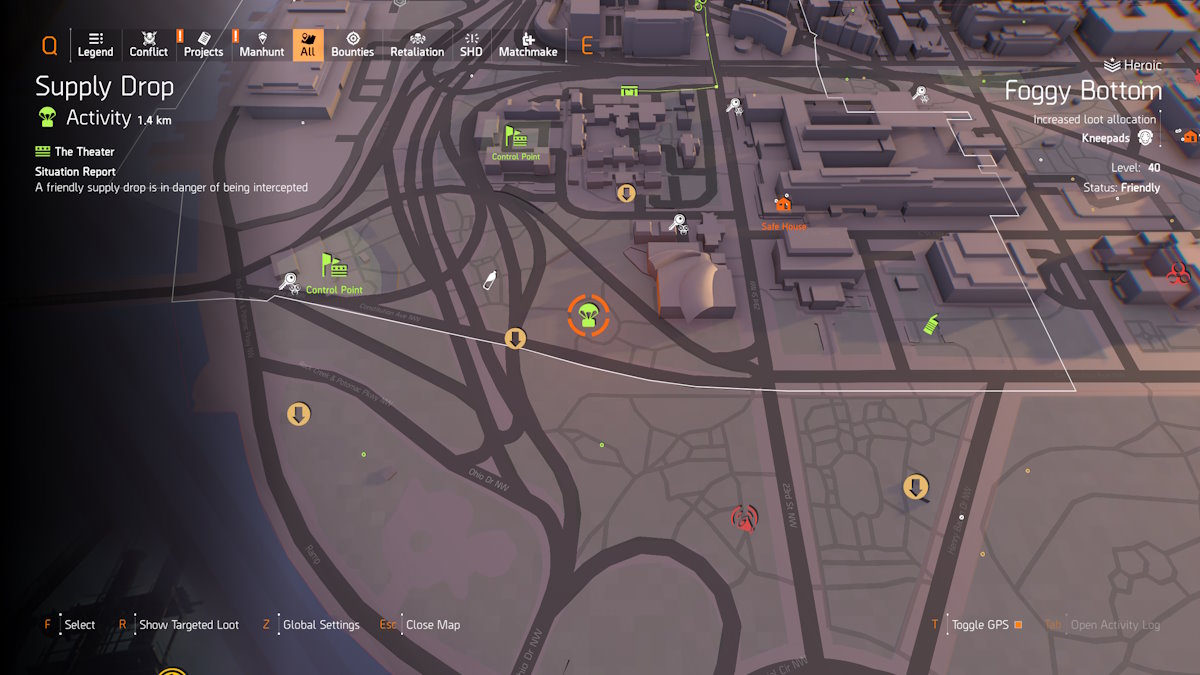 Les solutions de chasse a lenigme de la Division 2 Largage de ravitaillement de la Division 2