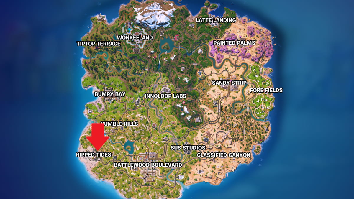 Ou trouver un mannequin dans Fortnite Chapitre 7 Saison 1 Emplacement factice de la carte dans Fortnite