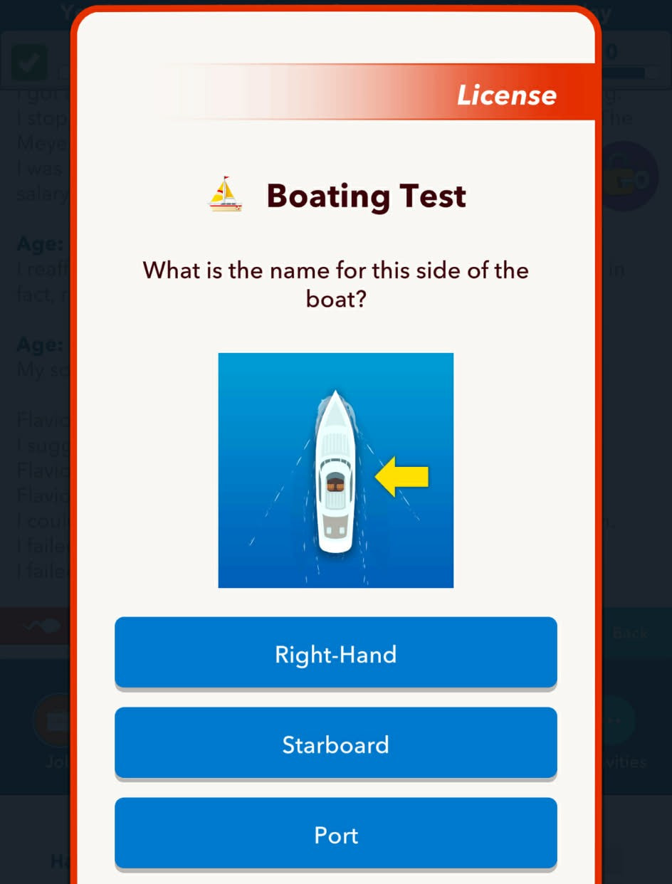 1767617272 913 Comment obtenir toutes les licences dans BitLife Question sur le test de navigation dans BitLife