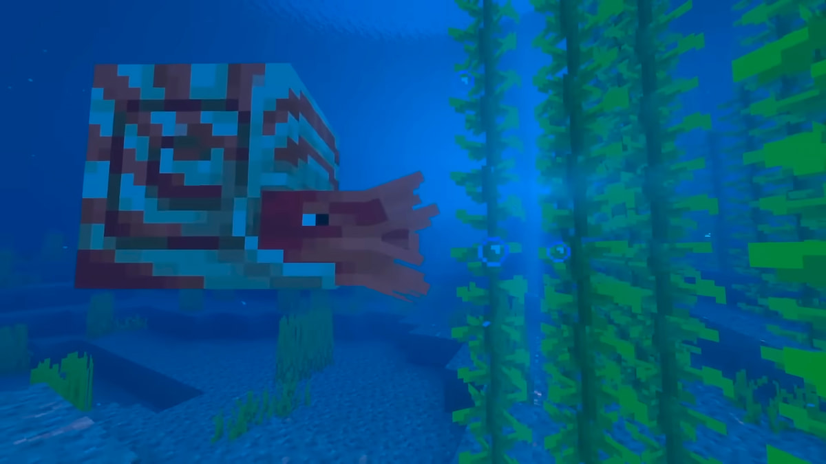 Comment apprivoiser et monter un Nautilus dans Minecraft Un Nautilus sous l’eau dans Minecraft