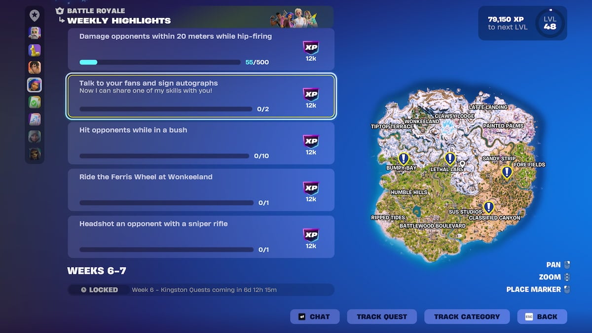 Comment parler a vos fans et signer des autographes dans Emplacements des fans dans Fortnite